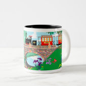 園芸 + 強行採決 ツートーンマグカップ (正面右)