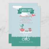 園遊会の設定の招待状 招待状 (正面/裏面)