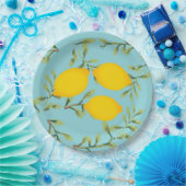 園遊会レモン紙皿 ペーパープレート (パーティー)