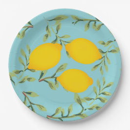 園遊会レモン紙皿 ペーパープレート