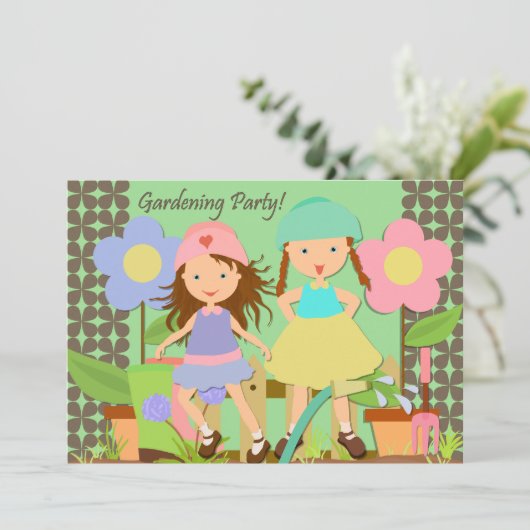 園遊会5x7の誕生日の招待状 招待状 (スタンド正面)