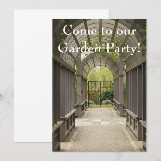 園遊会! 招待 招待状 (正面/裏面)