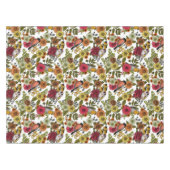 園鳥と花1 テーブルクロス (正面(横))