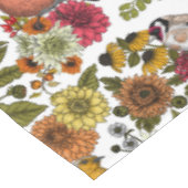 園鳥と花1 テーブルクロス (アングル)