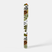 園鳥と花1 iPhoneケース (右側面)