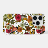 園鳥と花1 iPhoneケース (裏面横)