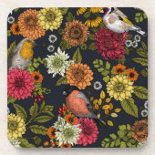園鳥と花2 コースター (正面)