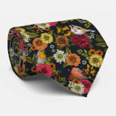 園鳥と花2 ネクタイ (ロール)
