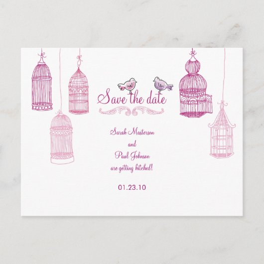 「園鳥」日付はがきを保存 案内ポストカード (正面)