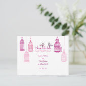 「園鳥」日付はがきを保存 案内ポストカード (スタンド正面)