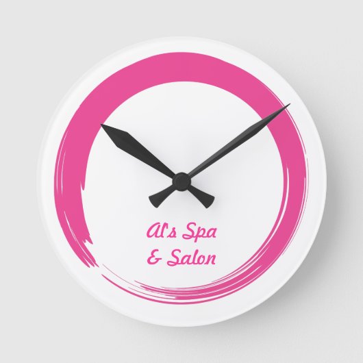 圓窓オープンサークルマッサージルーム時計 ラウンド壁時計 (正面)
