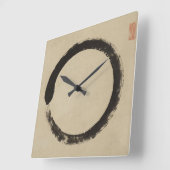圓窓修風 スクエア壁時計 (傾斜)