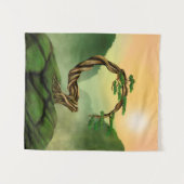 圓窓禅サークル盆栽ツリー タペストリー (正面(横))