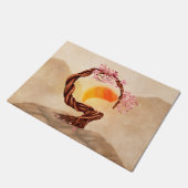 圓窓禅ブローソミン桜盆栽 ドアマット (アングル)