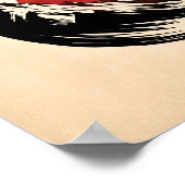 圓窓禅：夜明けの静寂 ポスター (角)