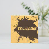 土として古い-ロースト及び土のパーティーの招待 招待状 (スタンド正面)