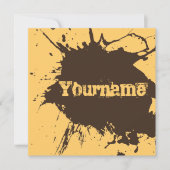 土として古い-ロースト及び土のパーティーの招待 招待状 (正面)