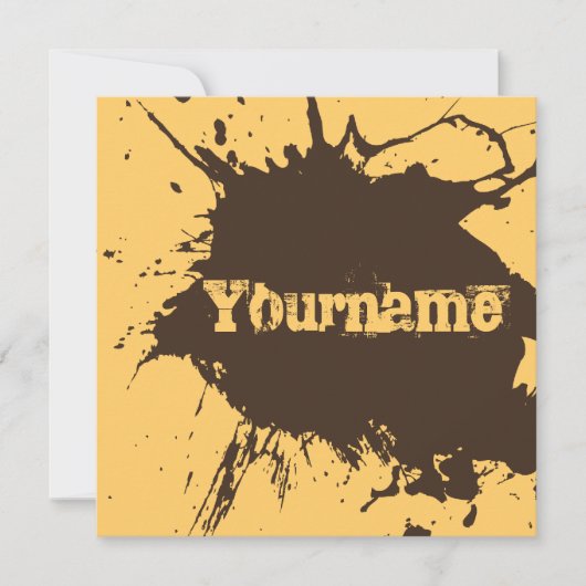 土として古い-ロースト及び土のパーティーの招待 招待状 (正面)