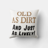 土とちょうど活発でおもしろいな枕として古い クッション (裏面)