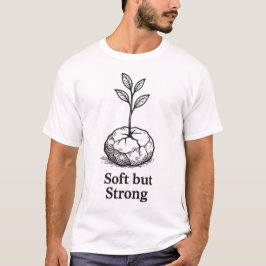 土に植える小さな植物、Tシャツデザイン Tシャツ