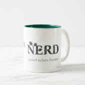 土のおたく-誇り高い都市農家 ツートーンマグカップ (正面右)