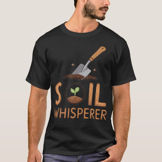 土のささやきの科学者 農業 土壌 作物 ラン Tシャツ (正面)