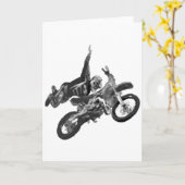 土のバイクによってfreestyling カード (黄色い花)