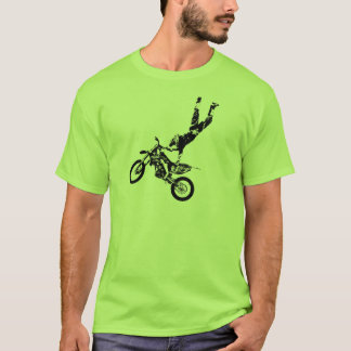 土のバイクのスーパーマン Tシャツ