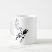 土のバイクのナットのモトクロスのおもしろマグカップのユーモア コーヒーマグカップ (正面左)