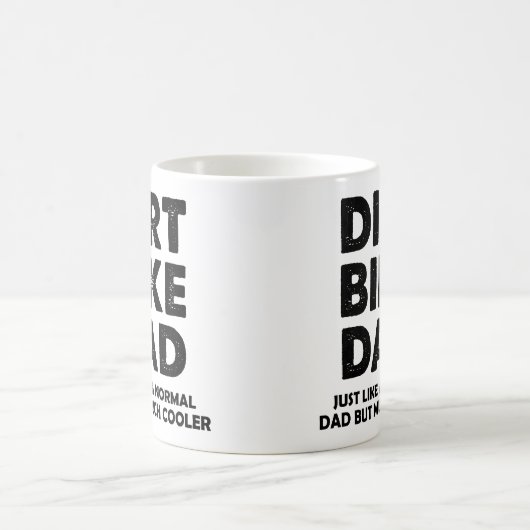 土のバイクのパパのおもしろいなモトクロスのマグかタンブラー コーヒーマグカップ (中央)