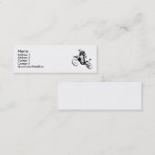 土のバイクのモトクロスのプロフィールカード スキニー名刺 (正面/裏面)