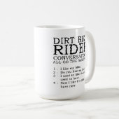 土のバイクの会話のおもしろいなモトクロスのマグ コーヒーマグカップ (正面右)