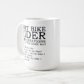 土のバイクの会話のおもしろいなモトクロスのマグ コーヒーマグカップ (正面左)