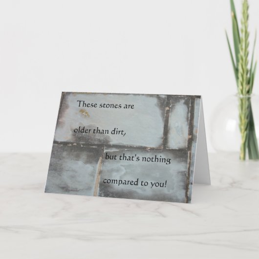 土のバースデー・カードより古い カード (正面)