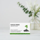 土の中で育つ植物 名刺 (スタンド正面)