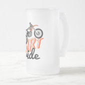 土の乗車 フロストグラスビールジョッキ (正面右)