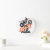 土の乗車 ラウンド壁時計 (ホーム)