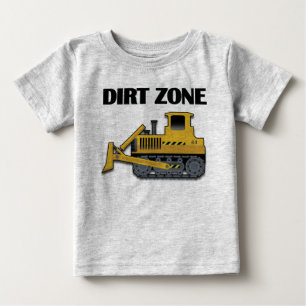 土の地帯(ブルドーザー) -ベビーの素晴らしいジャージーのTシャツの ベビーTシャツ