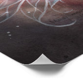 土の夕暮れの神秘的な妖精 ポスター (角)