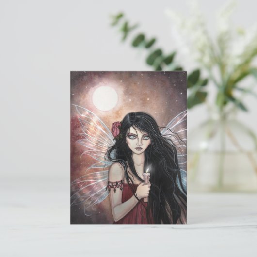 土の夕暮れファンタジー絵葉書 ポストカード (スタンド正面)