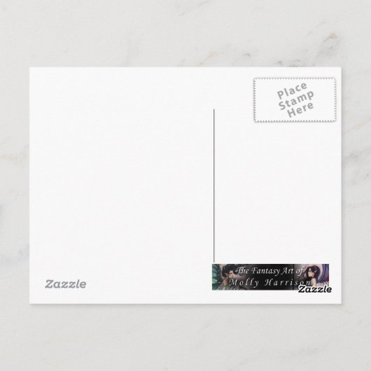 土の夕暮れファンタジー絵葉書 ポストカード (裏面)