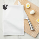 土の小犬手タオル キッチンタオル (四つ折り)