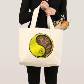 土の猿 ラージトートバッグ (正面(商品))