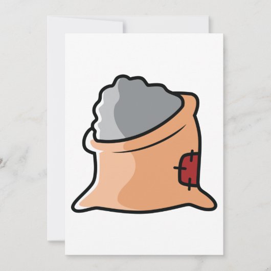 土の袋 招待状 (正面)