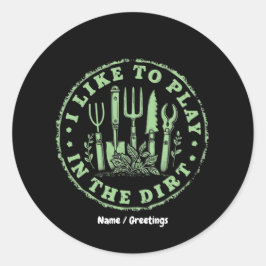 土の遊庭園愛好家が好おもしろいい ラウンドシール