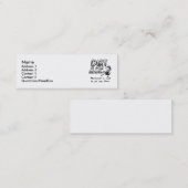 土は乗車のため-土のバイクのモトクロスのプロフィールです スキニー名刺 (正面/裏面)