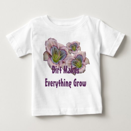 土はEverythigに幼児Tを育てさせます ベビーTシャツ (正面)