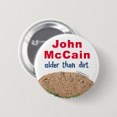 土より古いジョン・マケイン 缶バッジ (正面&裏面)