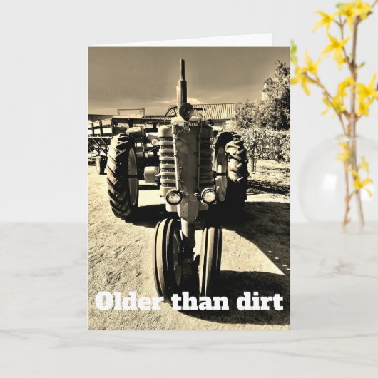 土より古い カード (黄色い花)