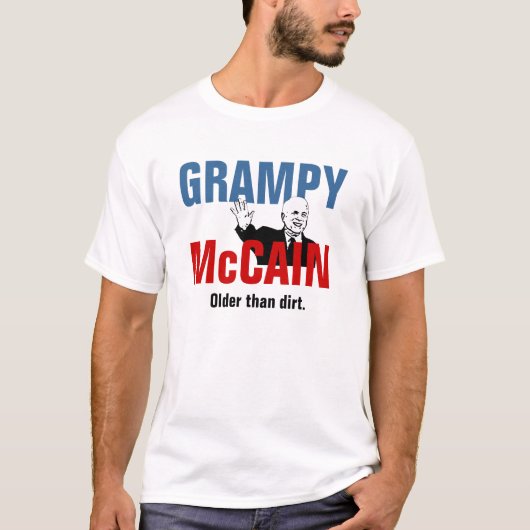 土より古いGrampy McCain - Tシャツ (正面)